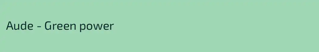 Aude - Green power